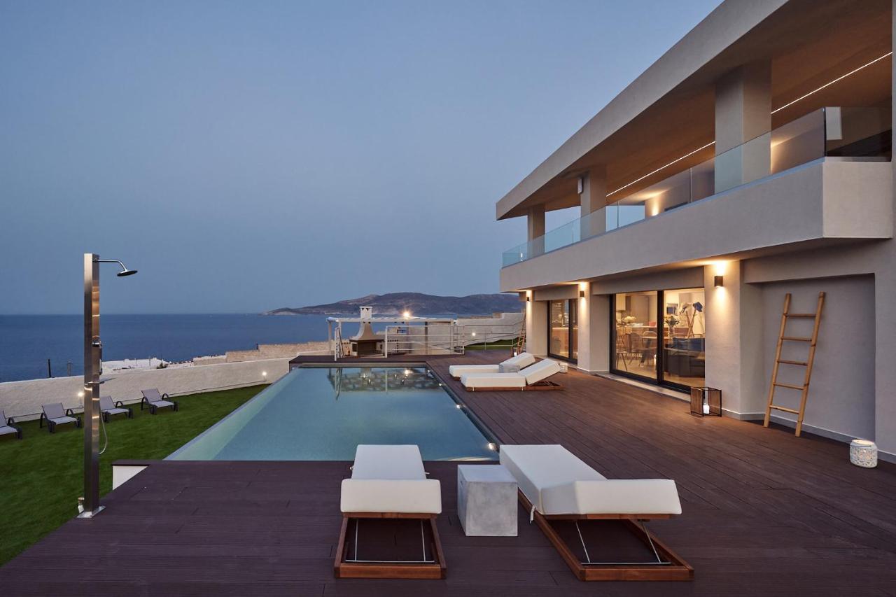 Blue Armonia Featuring Saltwater Heated Pool Villa Keratea